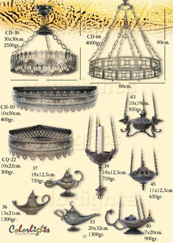 Chandelier Top and Alladdin lamps