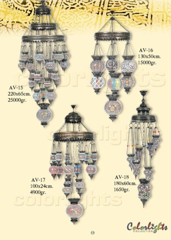 Mosaic Glass Chandelier Series